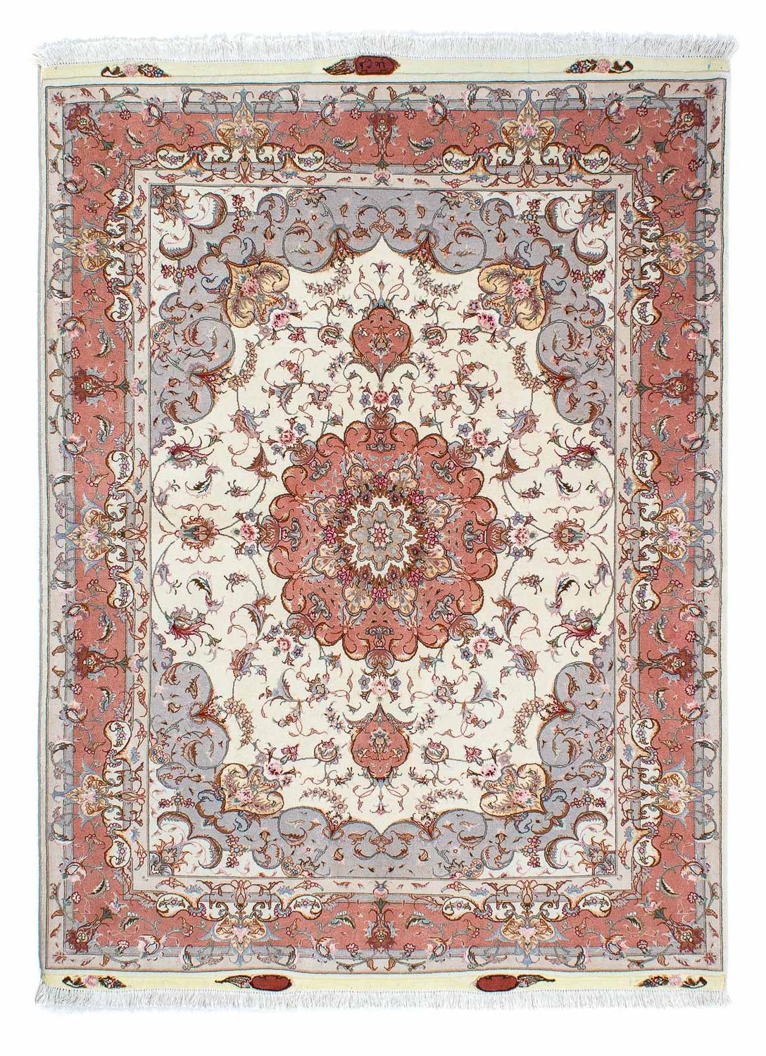 Persisk matta - Tabriz - Royal - 196 x 153 cm - beige