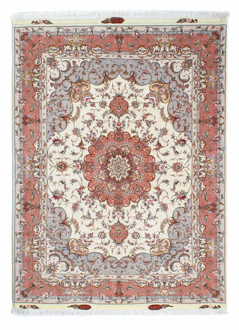 Persisk matta - Tabriz - Royal - 196 x 153 cm - beige