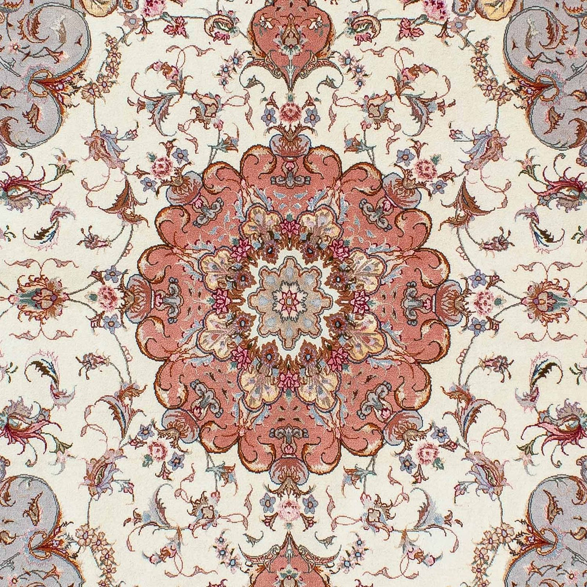 Persisk matta - Tabriz - Royal - 196 x 153 cm - beige