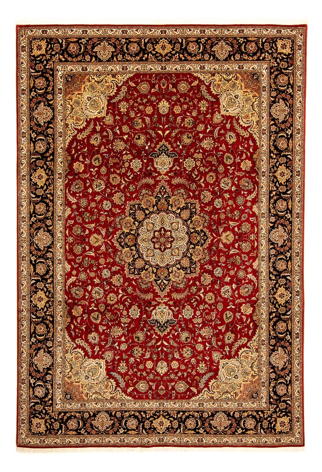 Persisk matta - Tabriz - Royal - 350 x 245 cm - mörkröd