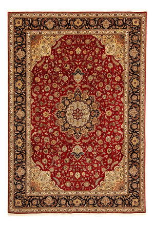 Persisk matta - Tabriz - Royal - 350 x 245 cm - mörkröd