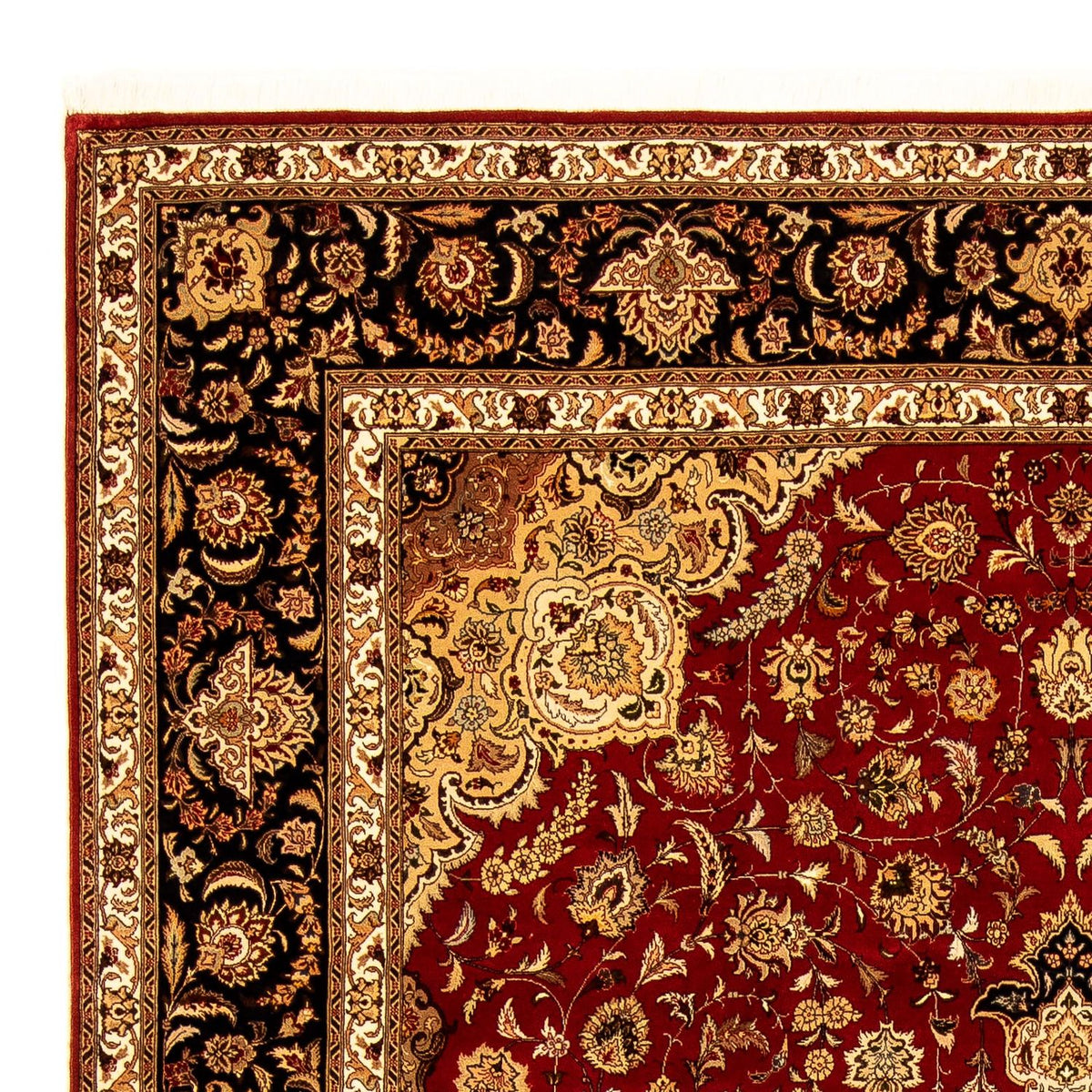 Persisk matta - Tabriz - Royal - 350 x 245 cm - mörkröd