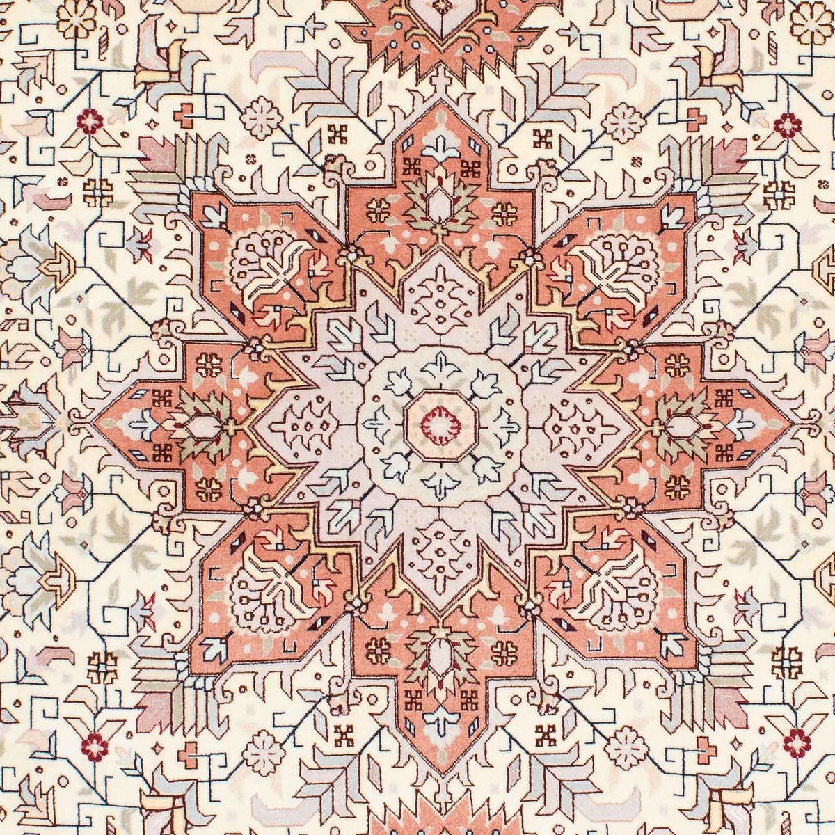 Persisk matta - Tabriz - Royal - 211 x 151 cm - beige