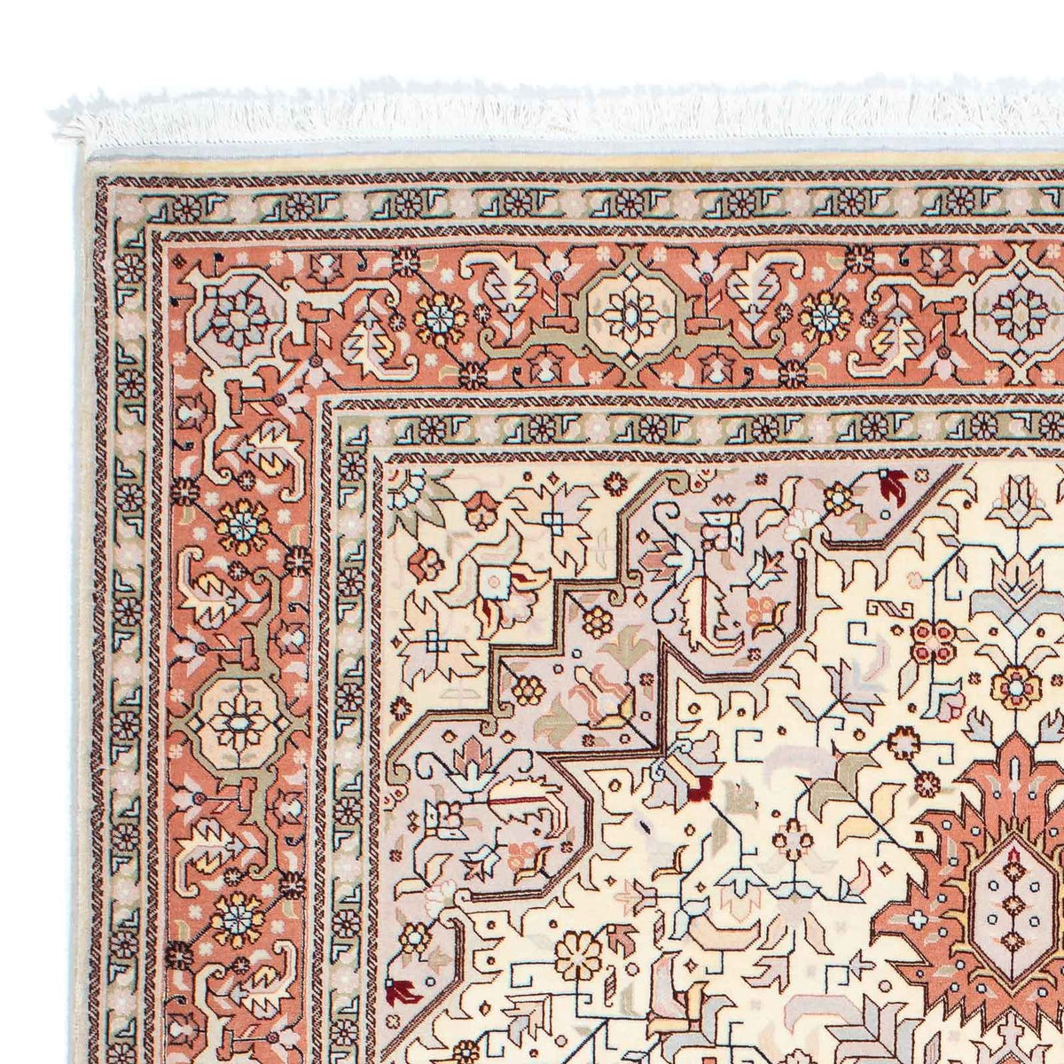 Persisk matta - Tabriz - Royal - 211 x 151 cm - beige