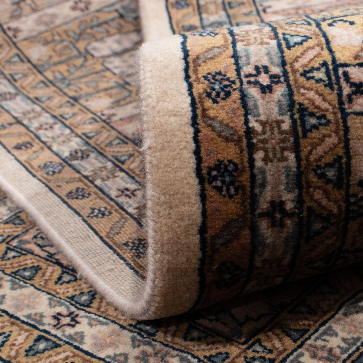 Persisk matta - Ghom - 252 x 195 cm - ljusbrun