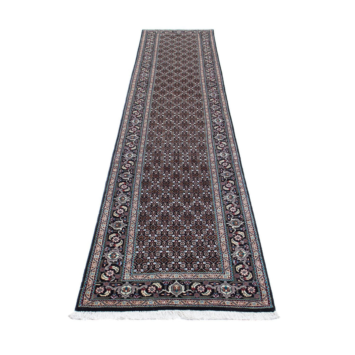 Runner Persisk matta - Tabriz - 381 x 66 cm - grått