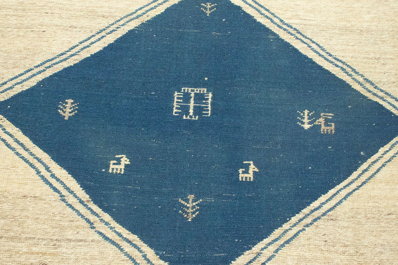 Gabbeh-matta - persisk - 222 x 167 cm - beige