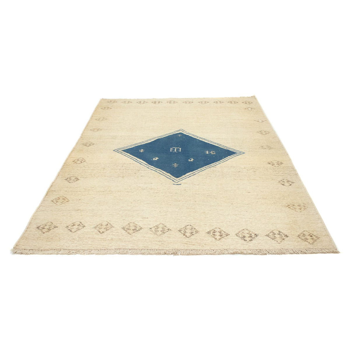 Gabbeh-matta - persisk - 222 x 167 cm - beige