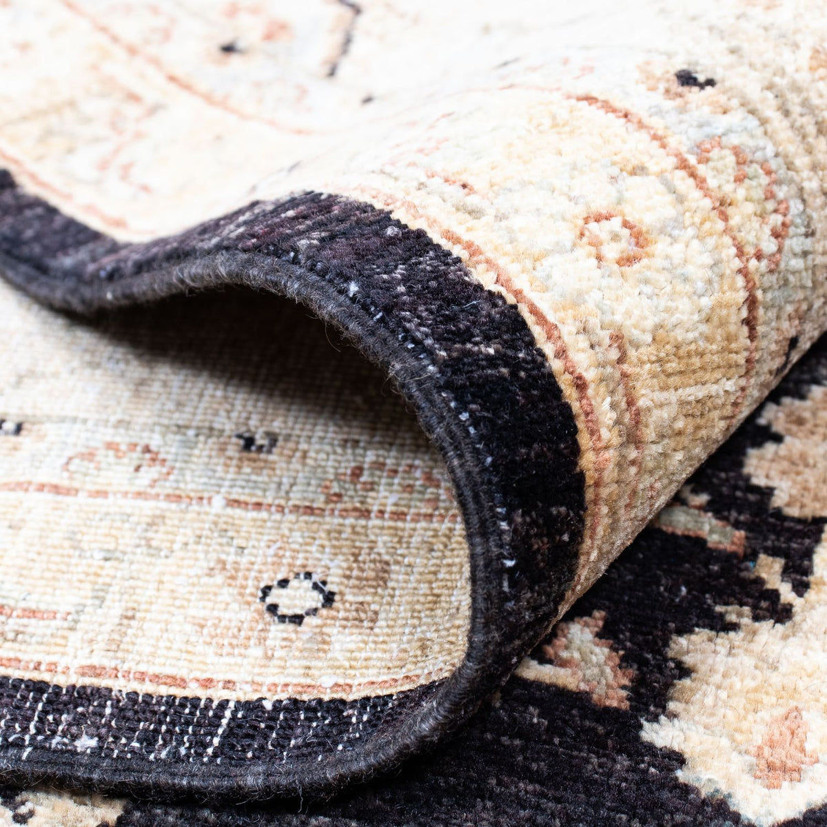 Gabbeh-matta - persisk - 190 x 140 cm - ljusbrun