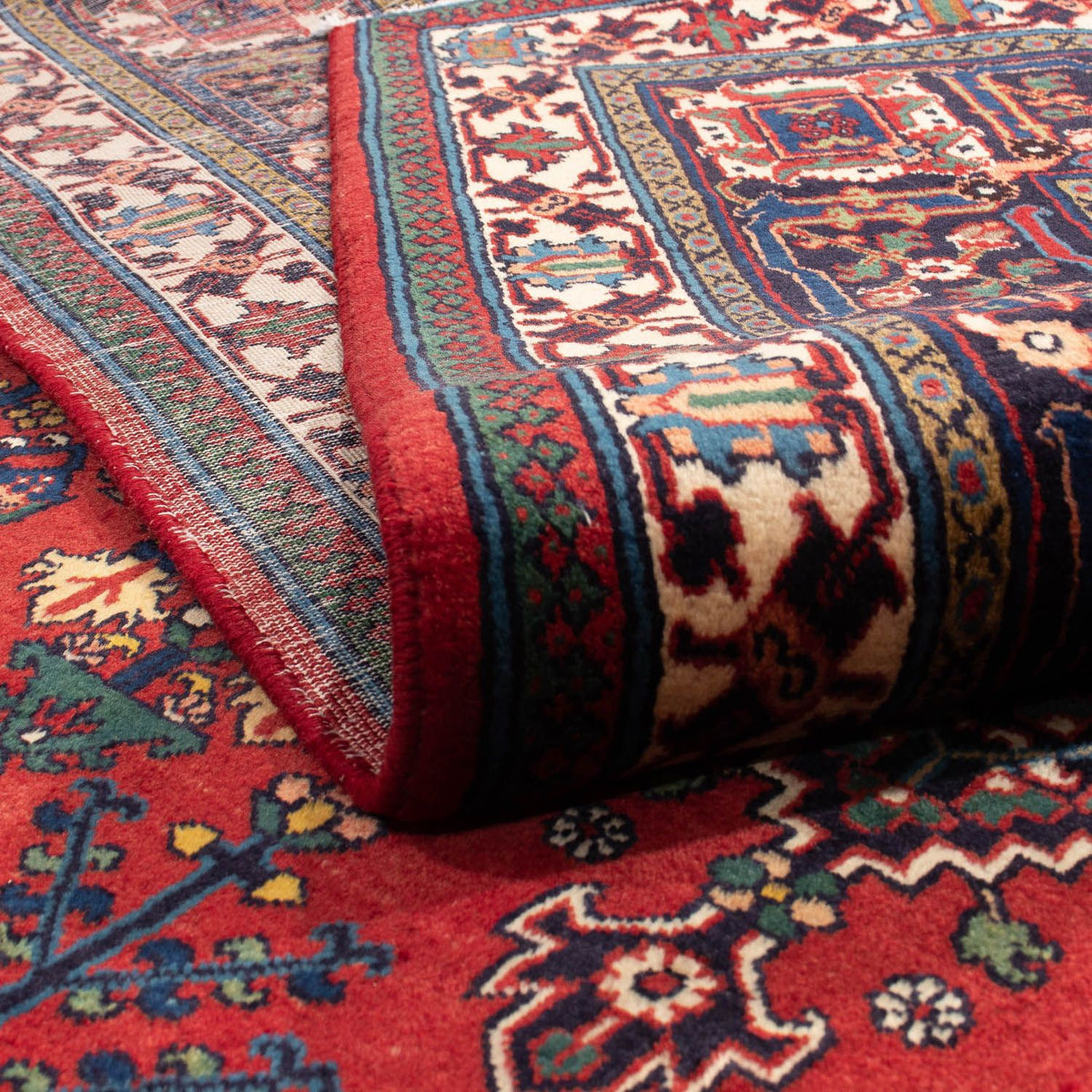 Persisk matta - Nomadic - 343 x 235 cm - mörkröd