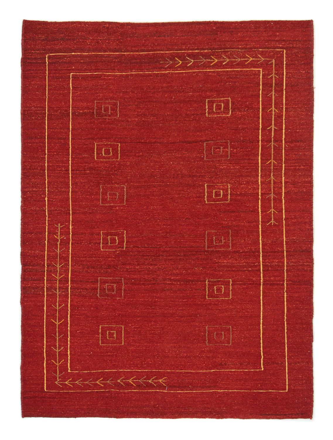 Gabbeh-matta - persisk - 196 x 143 cm - röd