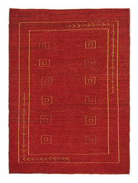 Gabbeh-matta - persisk - 196 x 143 cm - röd
