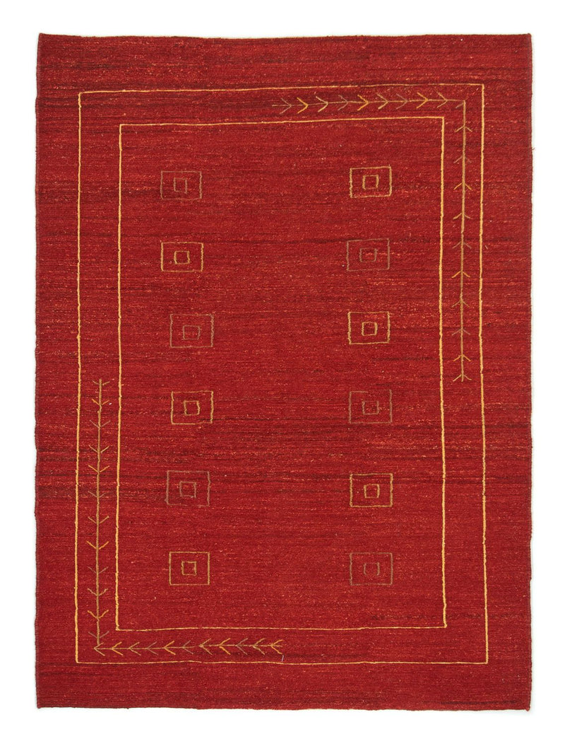 Gabbeh-matta - persisk - 196 x 143 cm - röd