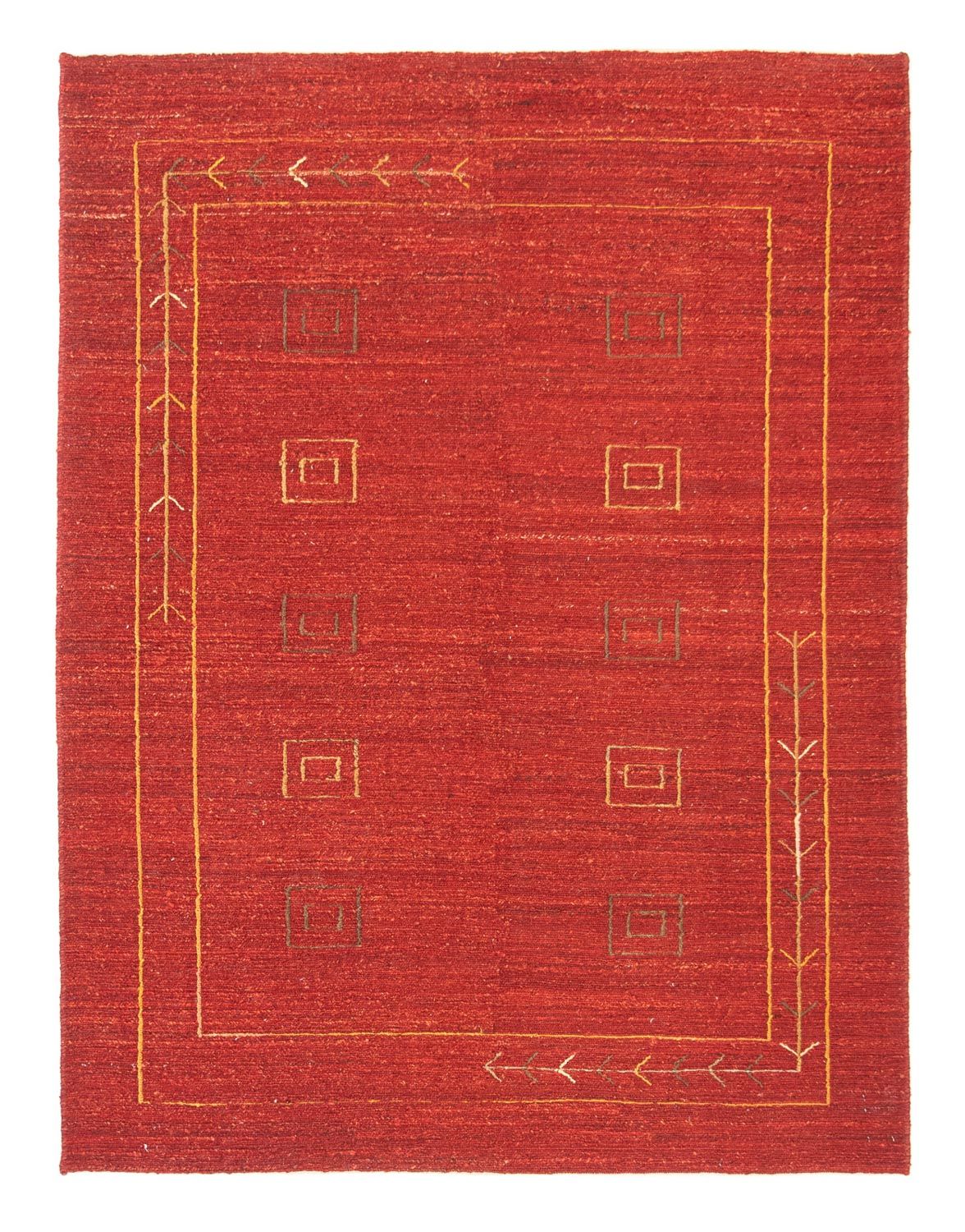 Gabbeh-matta - persisk - 196 x 146 cm - röd