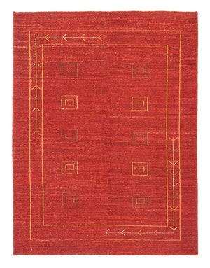 Gabbeh-matta - persisk - 196 x 146 cm - röd