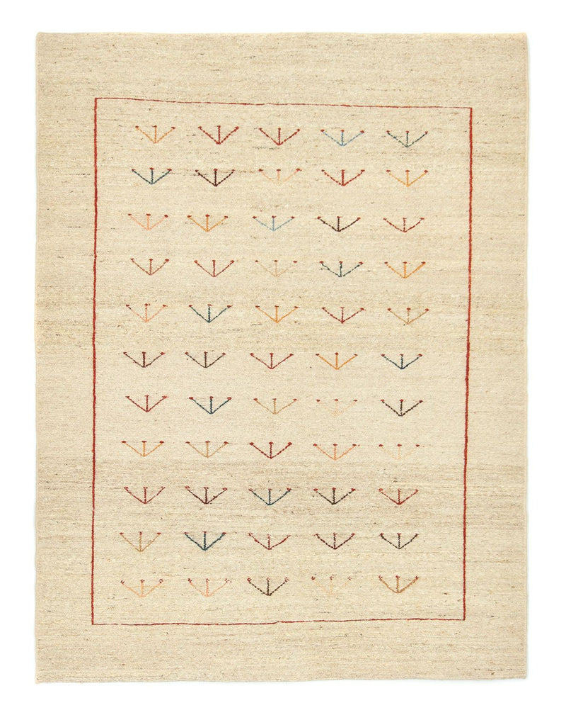 Gabbeh-matta - persisk - 195 x 144 cm - beige