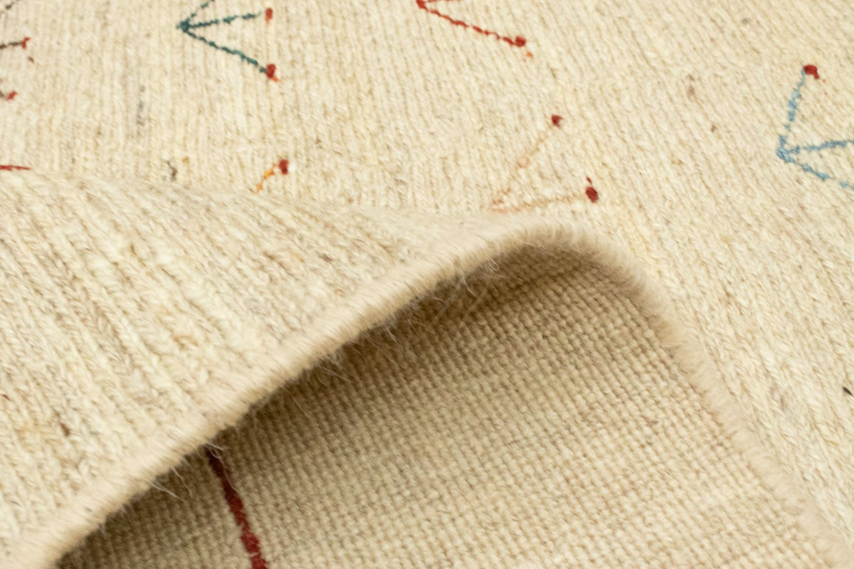 Gabbeh-matta - persisk - 195 x 144 cm - beige