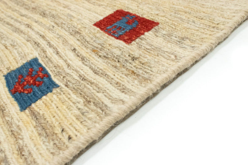 Gabbeh-matta - persisk - 196 x 156 cm - beige