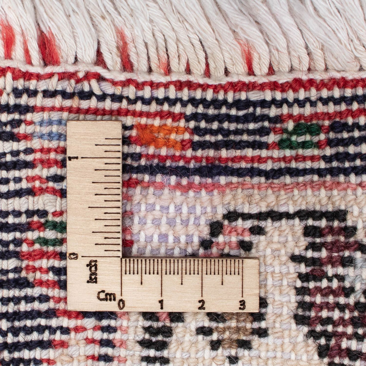 Runner Persisk matta - Nomadic - 343 x 83 cm - mörkröd