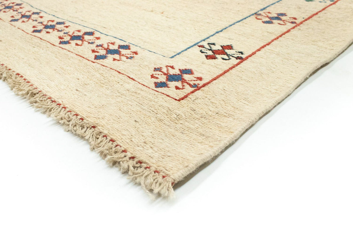 Gabbeh-matta - persisk - 206 x 147 cm - beige