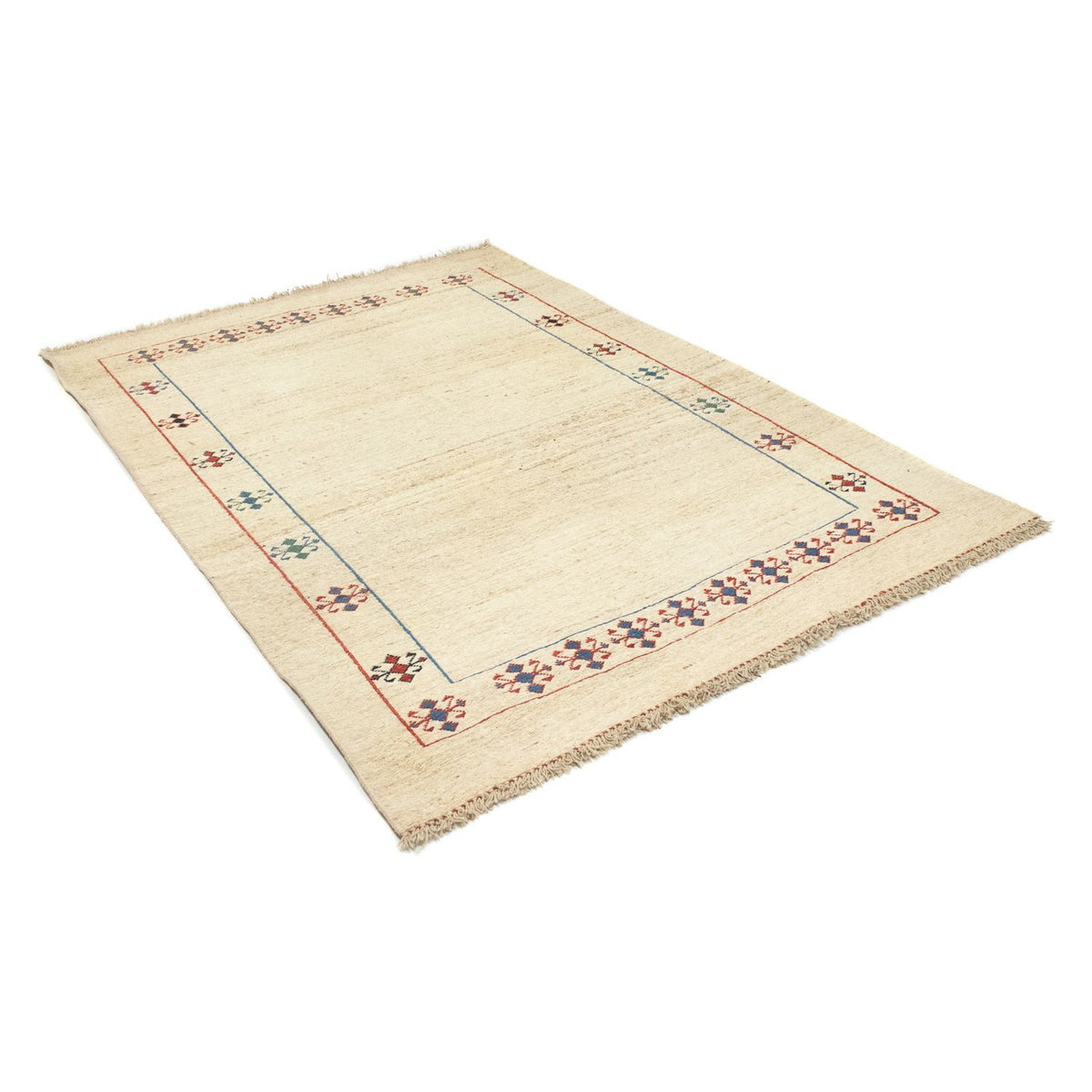 Gabbeh-matta - persisk - 206 x 147 cm - beige