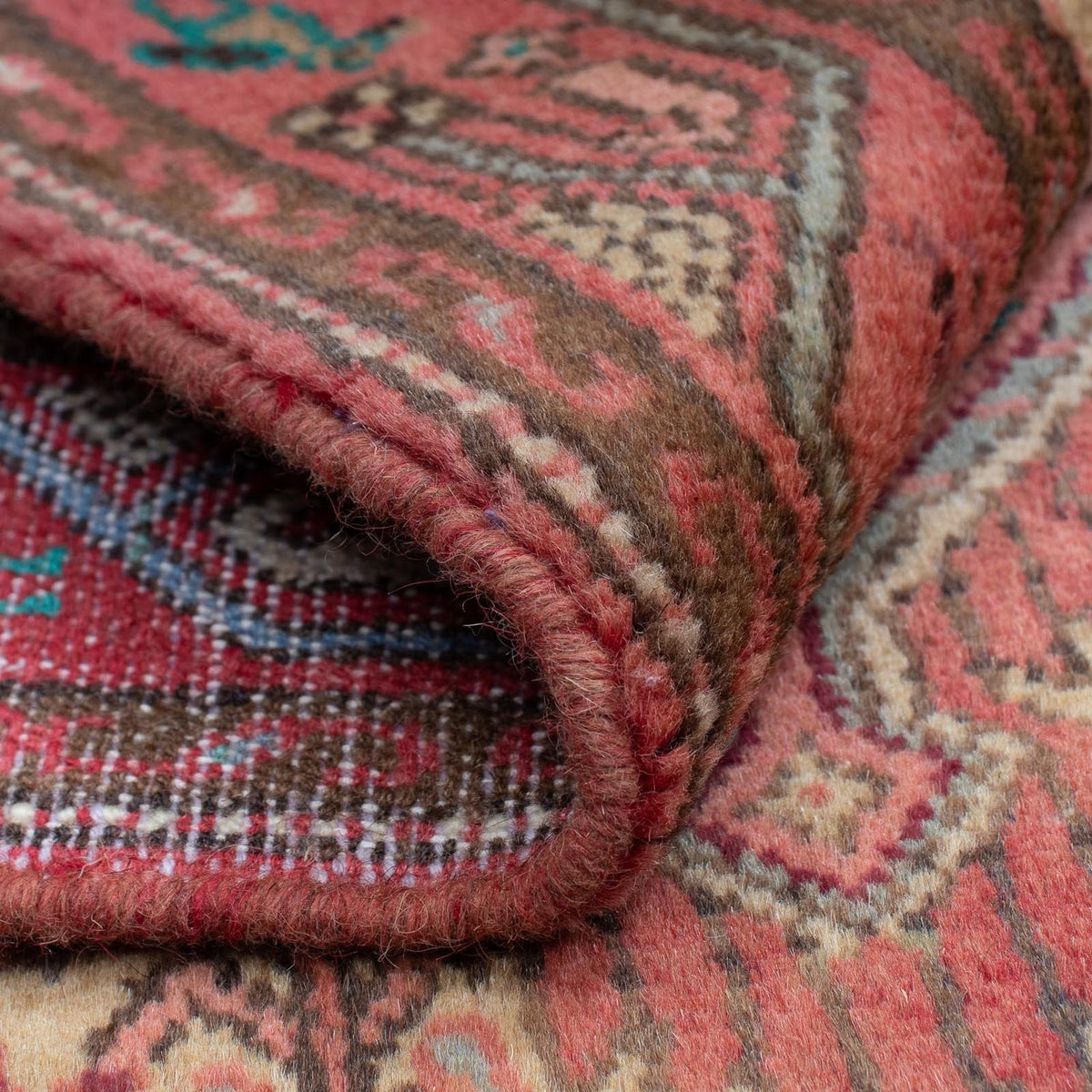 Persisk matta - Nomadic - 126 x 80 cm - ljusröd