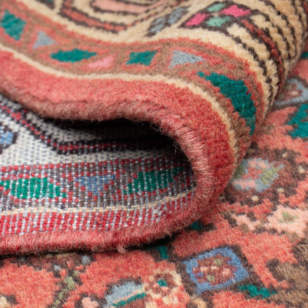 Persisk matta - Nomadic - 155 x 80 cm - ljusröd