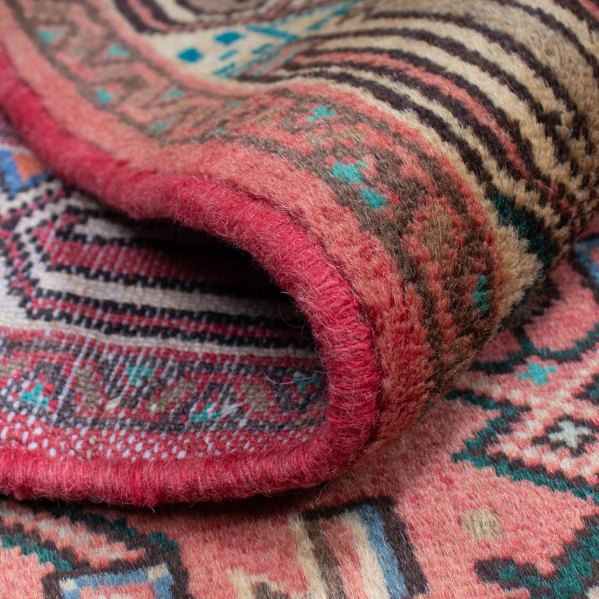 Persisk matta - Nomadic - 125 x 80 cm - ljusröd