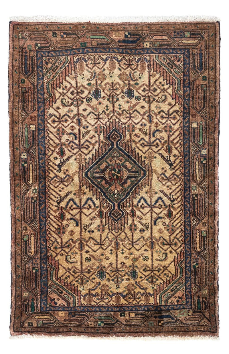 Persisk matta - Nomadic - 118 x 79 cm - ljusbrun