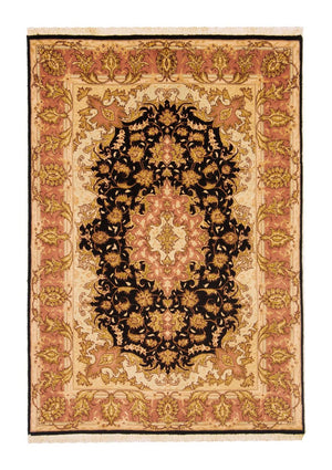 Persisk matta - Tabriz - Royal - 154 x 94 cm - svart