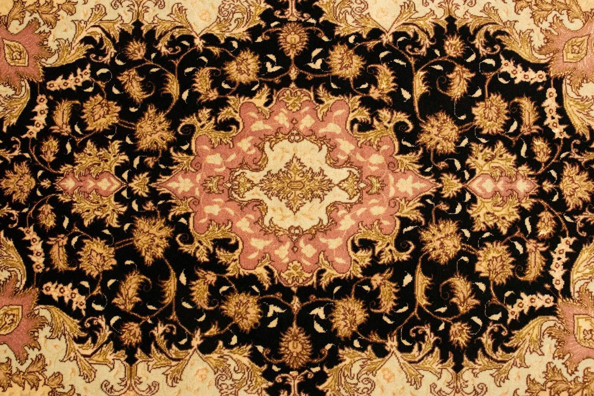 Persisk matta - Tabriz - Royal - 154 x 94 cm - svart