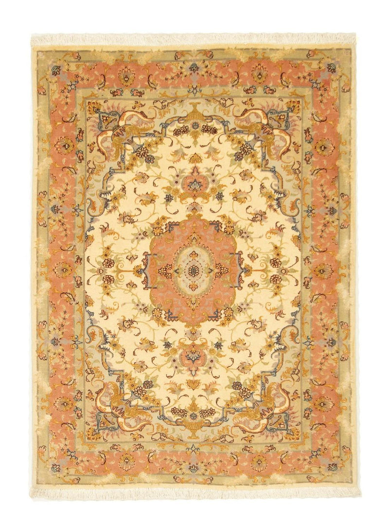 Persisk matta - Tabriz - Premium - 140 x 104 cm - beige