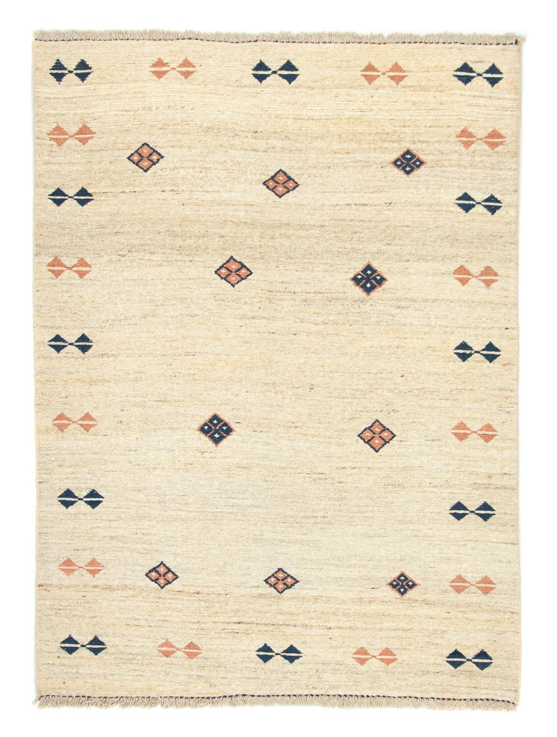 Gabbeh-matta - persisk - 196 x 148 cm - beige