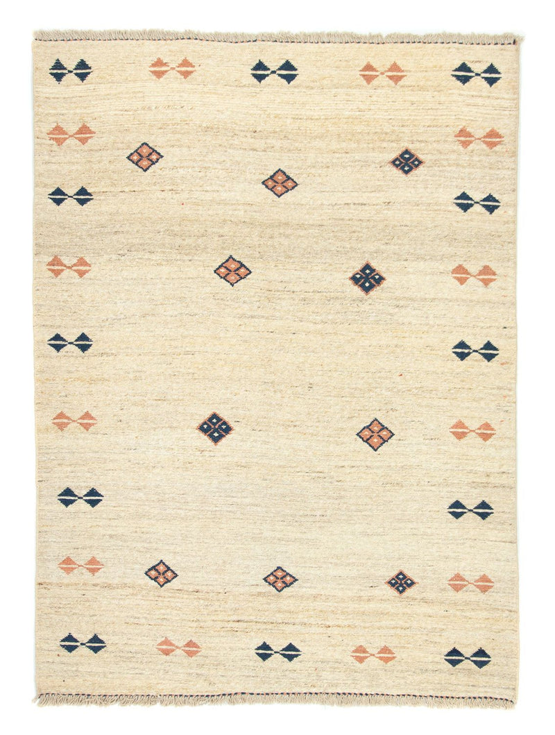 Gabbeh-matta - persisk - 196 x 148 cm - beige