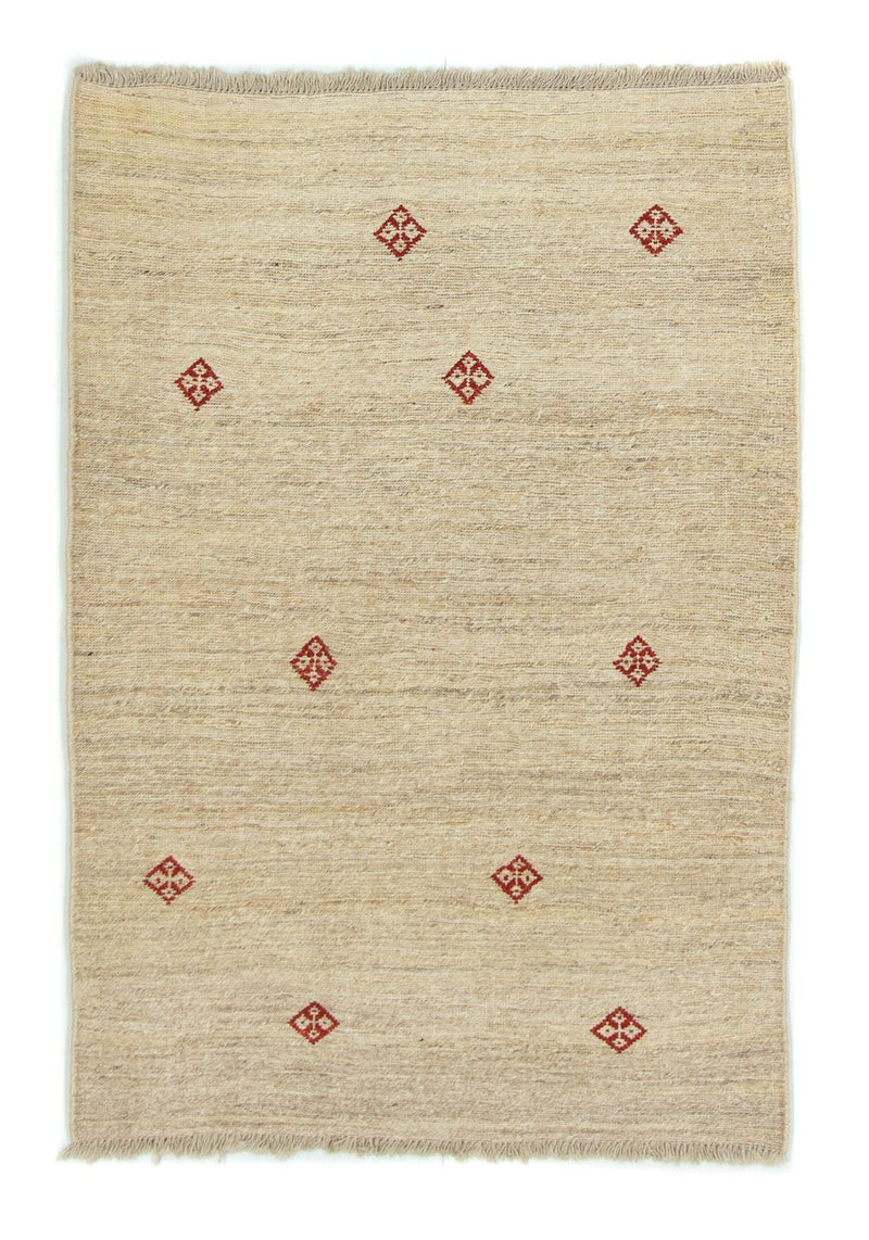 Gabbeh-matta - persisk - 145 x 100 cm - beige