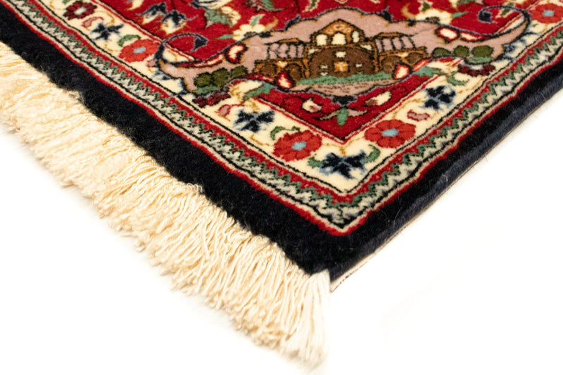 Persisk matta - Ghom - 163 x 107 cm - mörkblå