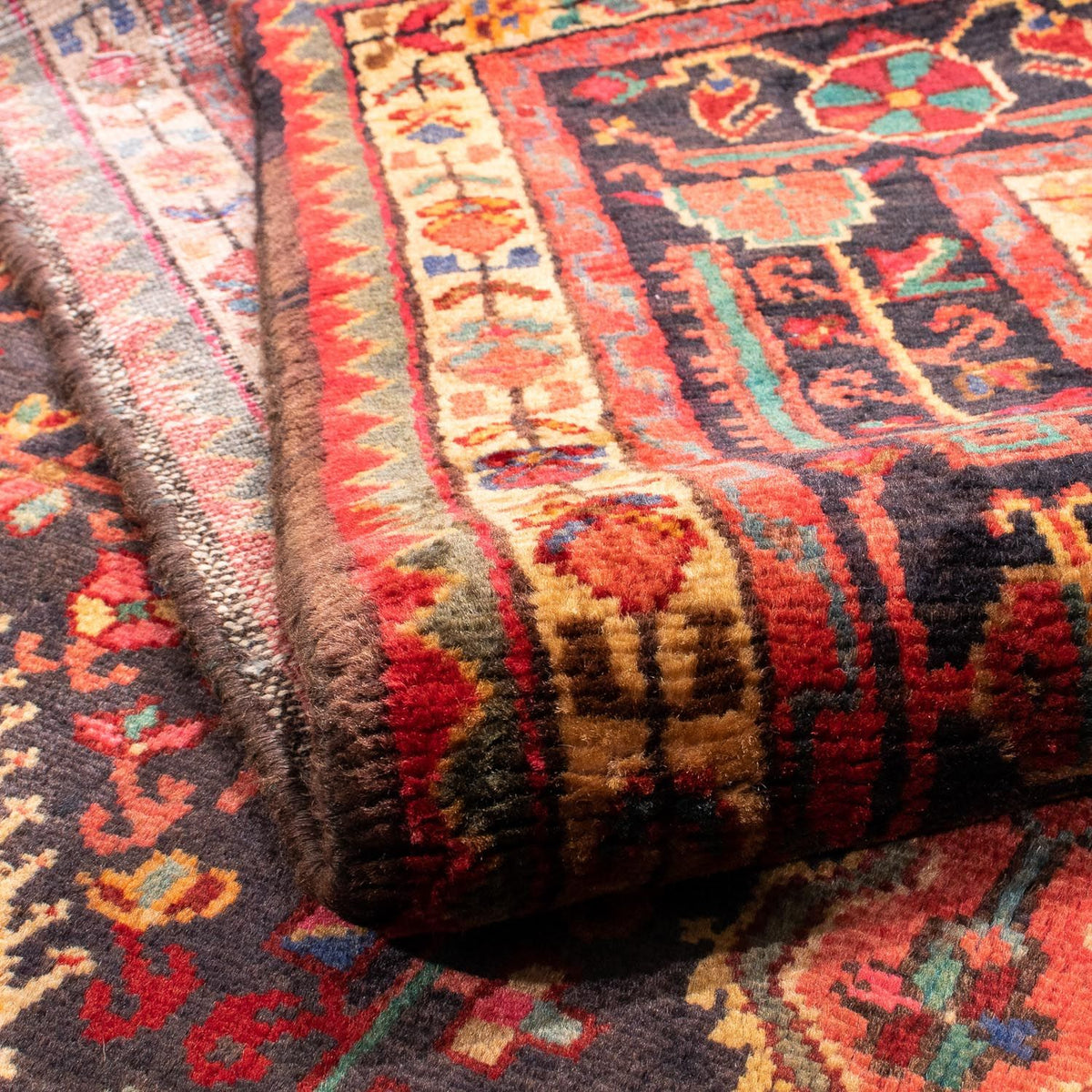 Persisk matta - Nomadic - 218 x 130 cm - mörkblå