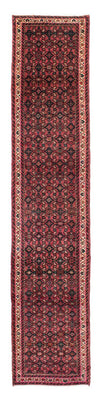 Runner Persisk matta - Nomadic - 398 x 83 cm - mörkröd