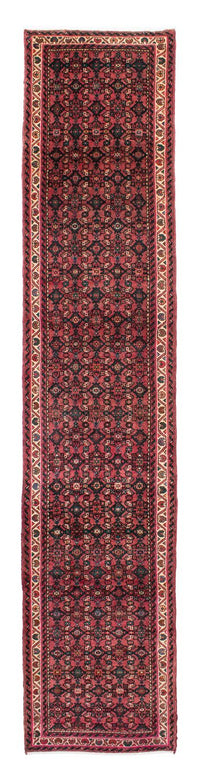 Runner Persisk matta - Nomadic - 398 x 83 cm - mörkröd