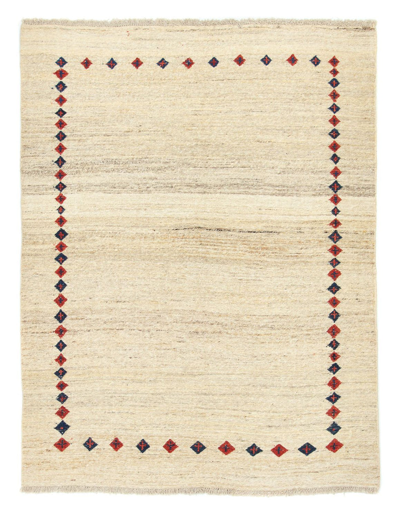 Gabbeh-matta - persisk - 192 x 148 cm - beige