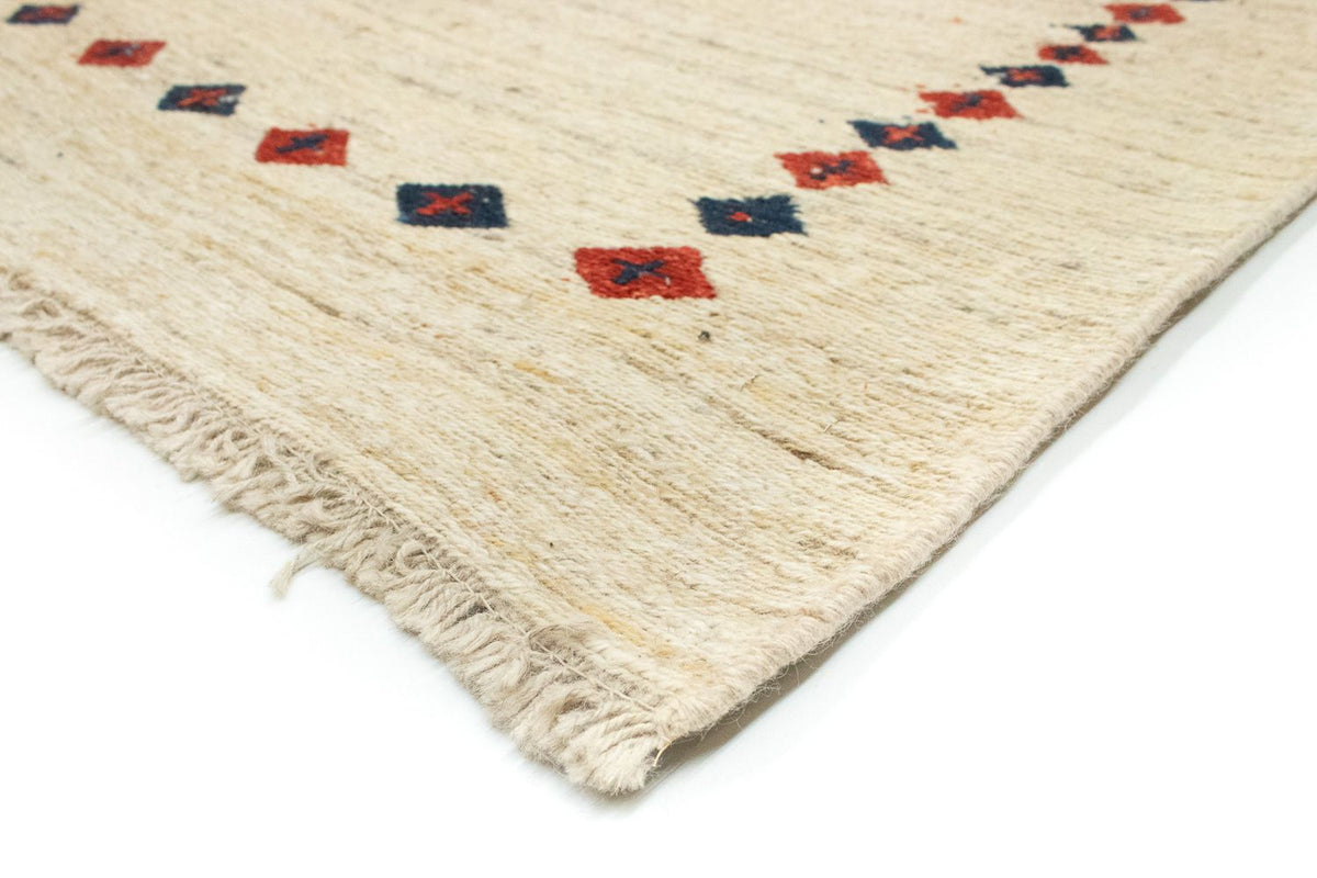 Gabbeh-matta - persisk - 192 x 148 cm - beige