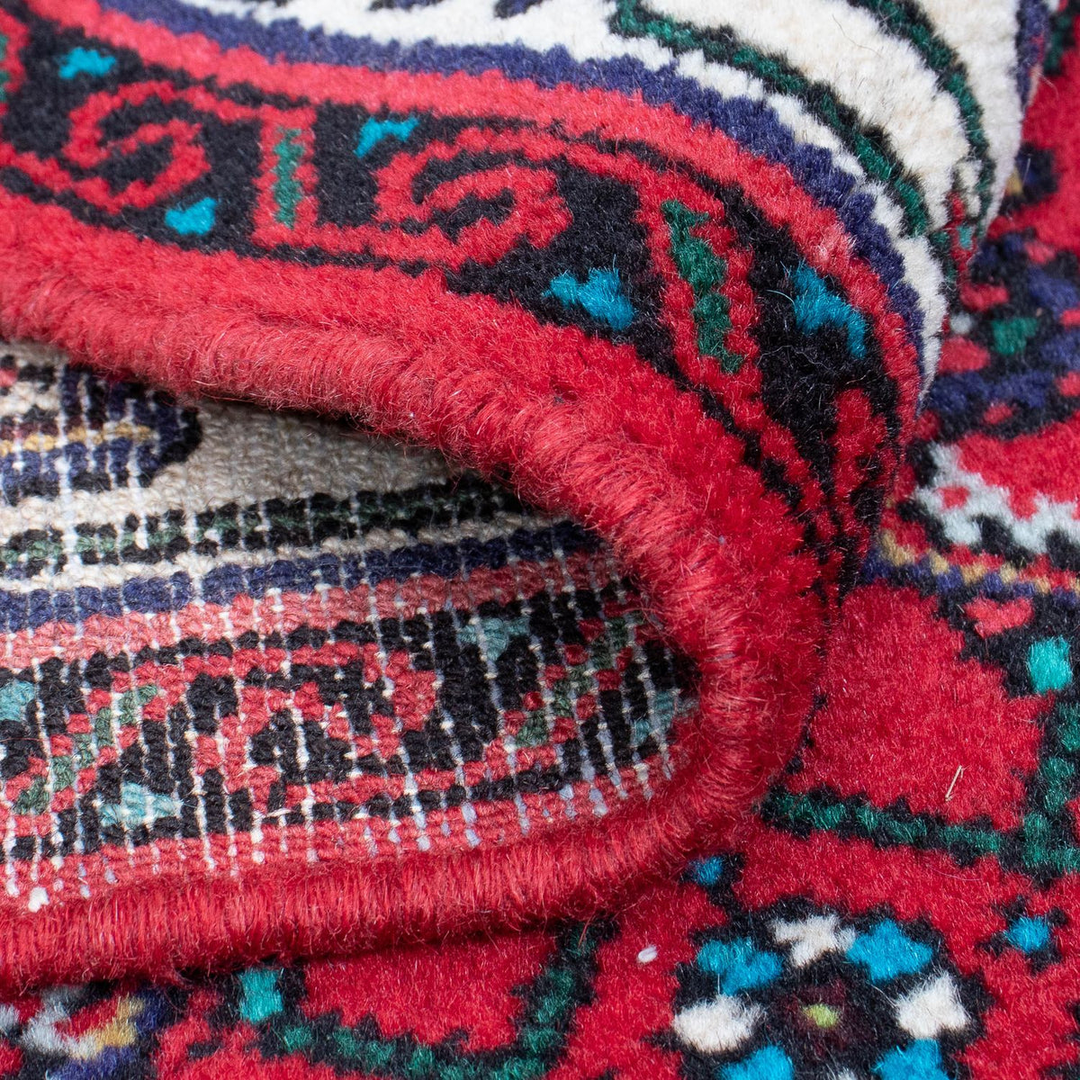 Runner Persisk matta - Nomadic - 397 x 84 cm - mörkröd