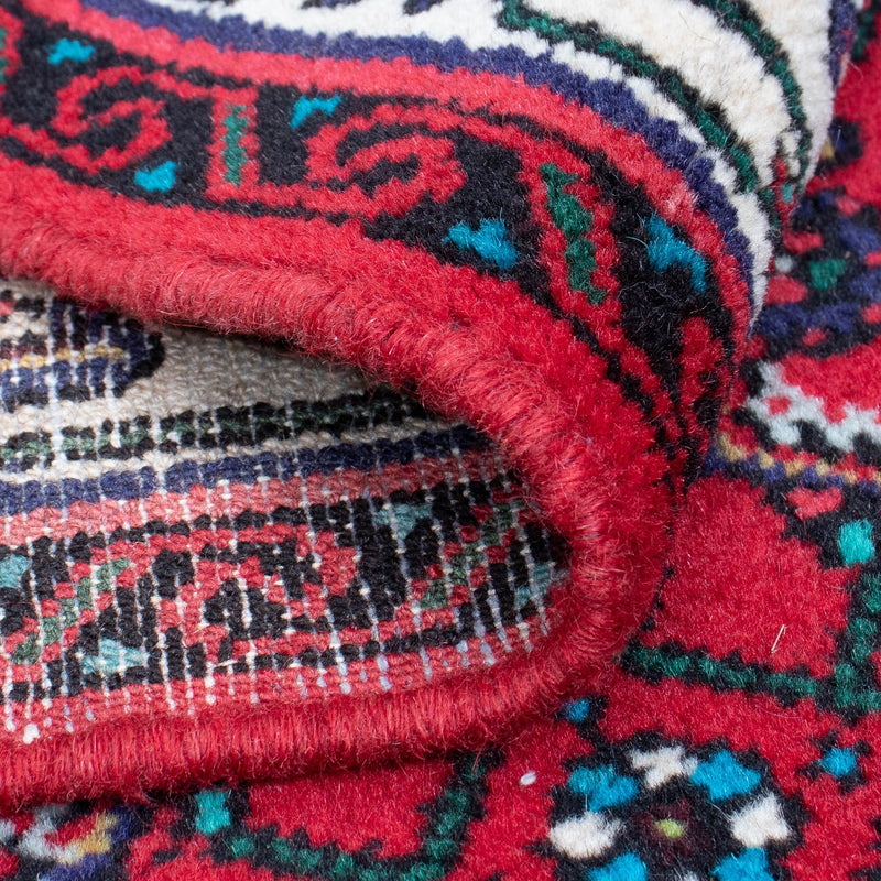 Runner Persisk matta - Nomadic - 397 x 84 cm - mörkröd