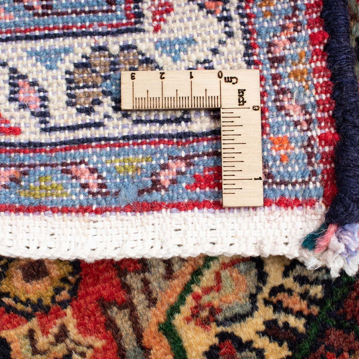 Persisk matta - Nomadic - 87 x 62 cm - mörkröd