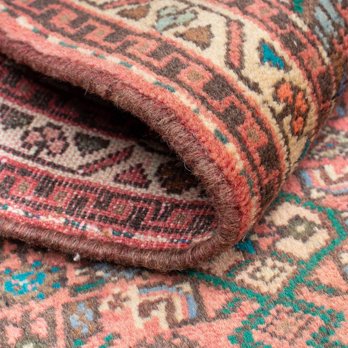 Persisk matta - Nomadic - 96 x 68 cm - ljusröd