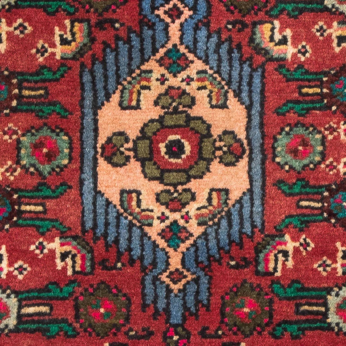 Persisk matta - Nomadic - 92 x 61 cm - mörkröd