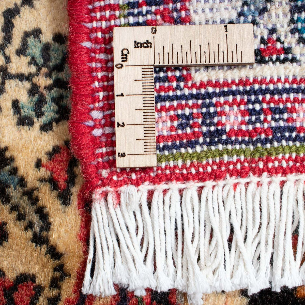 Persisk matta - Nomadic - 89 x 61 cm - mörkröd