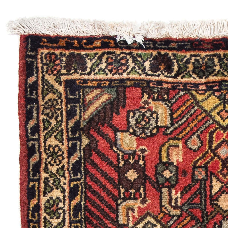 Persisk matta - Nomadic - 93 x 63 cm - mörkröd