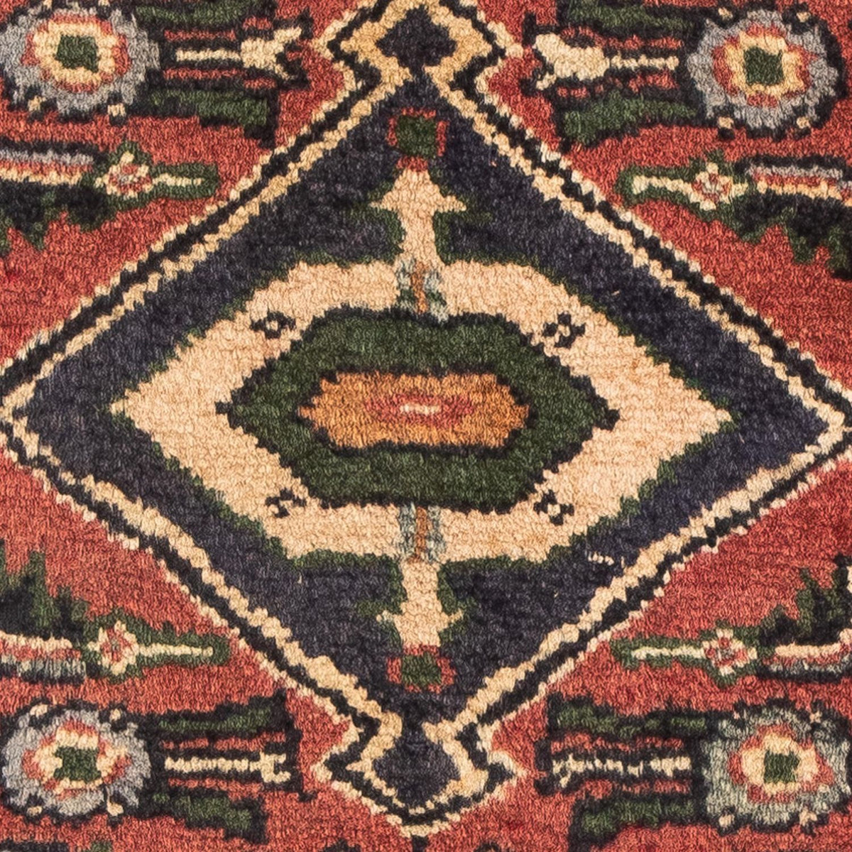 Persisk matta - Nomadic - 88 x 64 cm - mörkröd