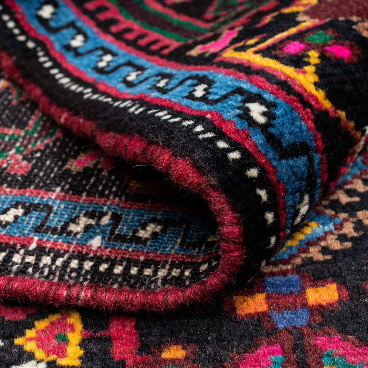 Persisk matta - Nomadic - 122 x 83 cm - mörkblå